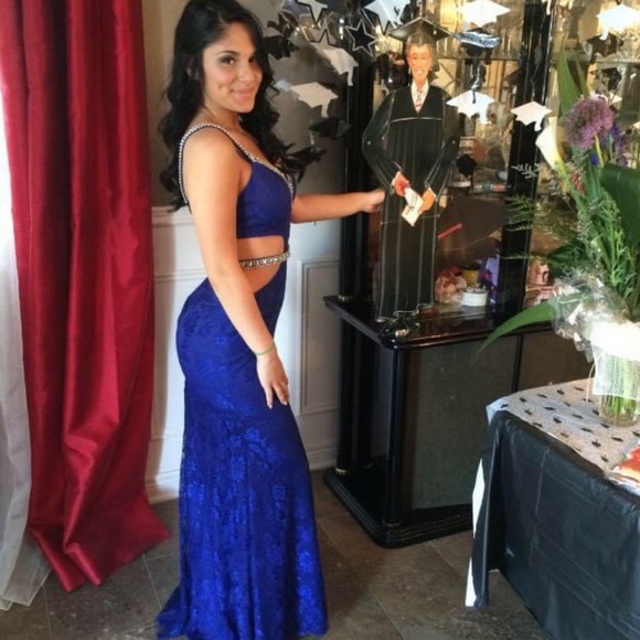 PROM DRESS BLUE - Picture 2 of 3